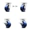 Service Caster 5 Inch Kingpinless Solid Poly Wheel Caster Swivel Locks 2 Brakes SCC, 2PK SCC-KP30S520-SPUR-BSL-2-SLB-2 - alternate 1